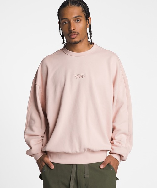 VANS(バンズ)の「VANS PREMIUM クルースウェット / PREMIUM STANDARDS CREW FLEECE VN000GBWBQL1(スウェット・メンズ・ピンク・SMALL/MEDIUM/LARGE)」の2枚目の写真