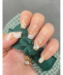 ONEP STAR（ワンピスター）の「簡単にネイルチップ ハンドネイルチップ 柄ネイル（ネイルシール/ネイルチップ）」