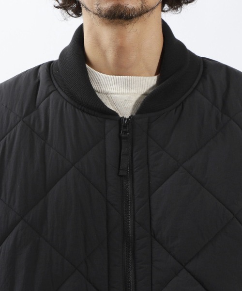 撥水加工〉キルティングブルゾン / キルトジャケット（ブルゾン