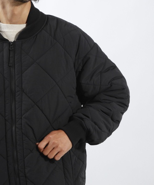 BAYFLOW（ベイフロー）の「〈撥水加工〉キルティングブルゾン / キルトジャケット（ブルゾン・メンズ・カーキ/ブラック・LARGE/MEDIUM）」の18枚目の写真