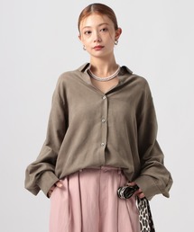 BAYFLOW | [ストレッチ入りで動きやすい]フェイクスウェードシャツ(シャツ/ブラウス)