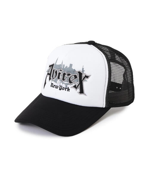 AVIREX（アヴィレックス）の「VARSITY BLOCK FONT MESH CAP / バーシティ ブロックフォント メッシュキャップ / AVIREX / アヴィレックス（キャップ・メンズ・ブラック/ホワイト・F）」の10枚目の写真