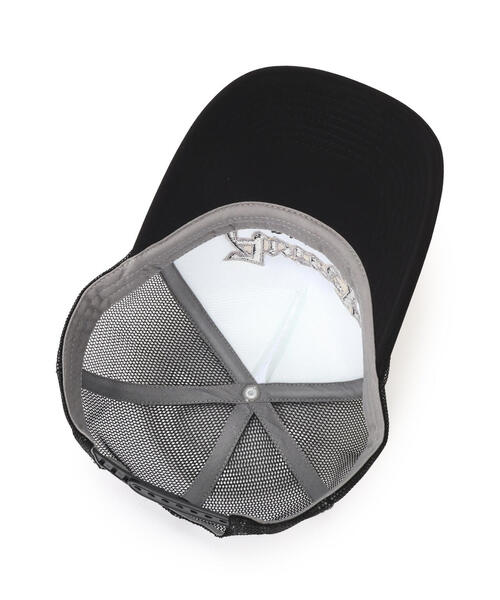 AVIREX（アヴィレックス）の「VARSITY BLOCK FONT MESH CAP / バーシティ ブロックフォント メッシュキャップ / AVIREX / アヴィレックス（キャップ・メンズ・ブラック/ホワイト・F）」の18枚目の写真