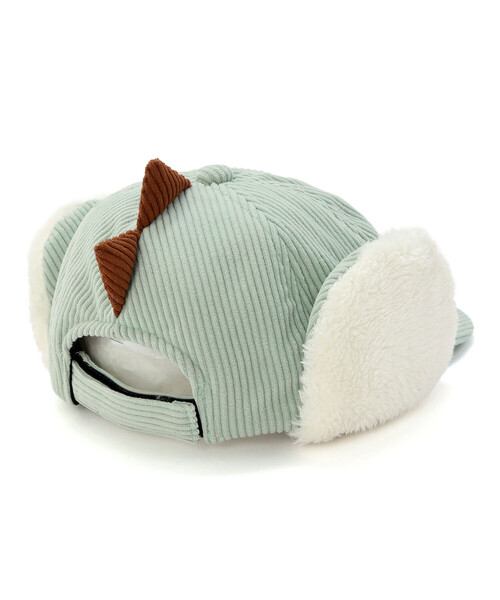 SLAP SLIP（スラップスリップ）の「ツンツントサカ恐竜フライトキャップ(52~54cm)（キャップ・キッズ・ネイビー/グリーン・S/M）」の7枚目の写真