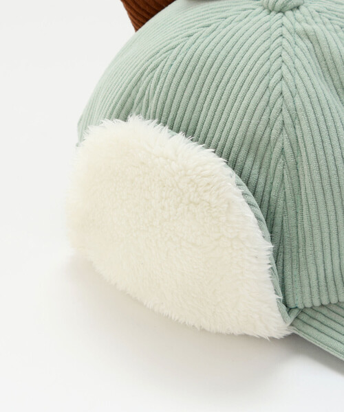 SLAP SLIP（スラップスリップ）の「ツンツントサカ恐竜フライトキャップ(52~54cm)（キャップ・キッズ・ネイビー/グリーン・S/M）」の12枚目の写真