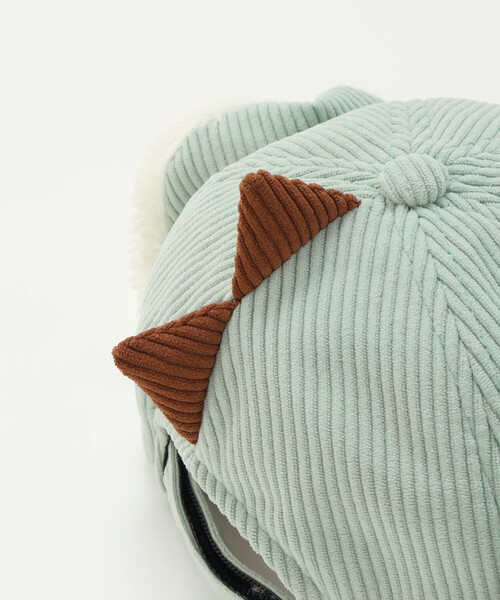 SLAP SLIP（スラップスリップ）の「ツンツントサカ恐竜フライトキャップ(52~54cm)（キャップ・キッズ・ネイビー/グリーン・S/M）」の16枚目の写真