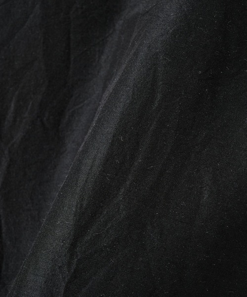 markaware（マーカウェア）の「【markaware/marka】ウールシルク高密度タイプライター / フライトジャケット, Chambray Black（ミリタリージャケット・メンズ・ブラック・1/2）」の10枚目の写真