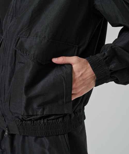 markaware（マーカウェア）の「【markaware/marka】ウールシルク高密度タイプライター / フライトジャケット, Chambray Black（ミリタリージャケット・メンズ・ブラック・1/2）」の13枚目の写真