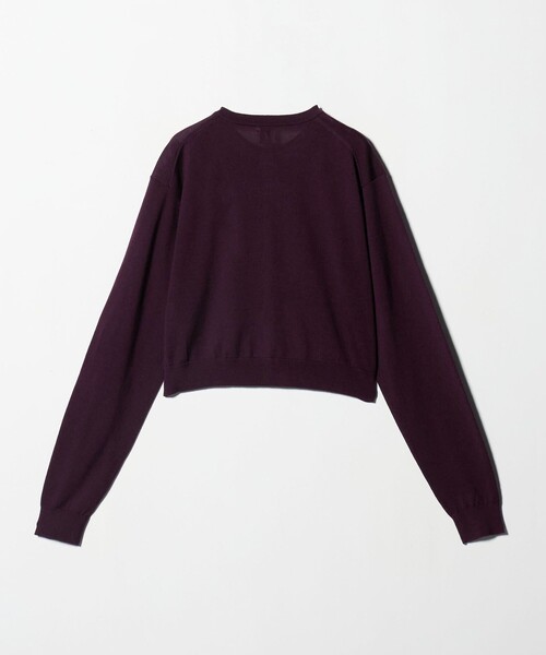 6(ロク)の「<6(ROKU)>ウール クロップド カーディガン(カーディガン/ボレロ・レディース・グレー系/ワイン・FREE)」の8枚目の写真