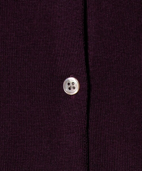 6(ロク)の「<6(ROKU)>ウール クロップド カーディガン(カーディガン/ボレロ・レディース・グレー系/ワイン・FREE)」の11枚目の写真