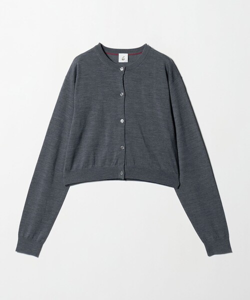 6(ROKU)＞ウール クロップド カーディガン（カーディガン/ボレロ）｜6