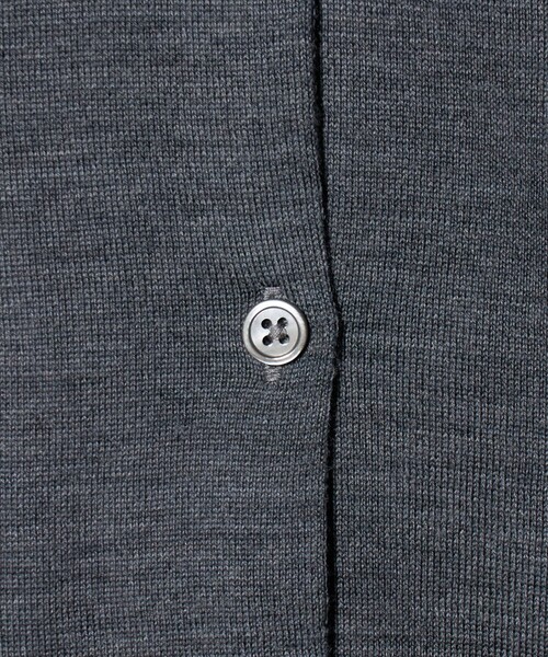 6(ロク)の「<6(ROKU)>ウール クロップド カーディガン(カーディガン/ボレロ・レディース・グレー系/ワイン・FREE)」の3枚目の写真