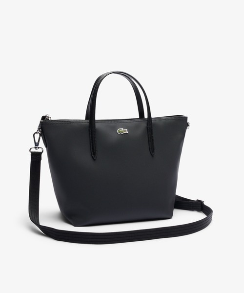 LACOSTE(ラコステ)の「L.12.12 CONCEPT スモールサイズストラップトートバッグ(トートバッグ・レディース・ブラック・FREE)」の3枚目の写真