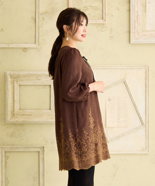 スエードライクチュニック（シャツ/ブラウス）｜Rose Tiara（ローズ