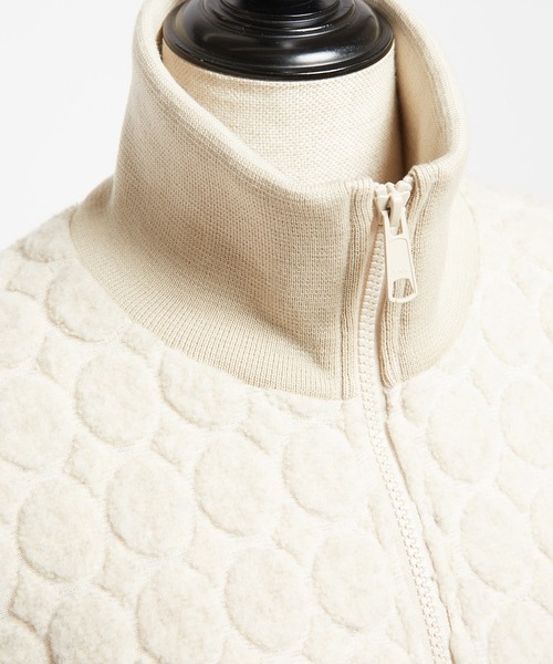 gomme（ゴム）の「Wライトパイル　ハイネックジャケット（その他アウター・レディース・ブラック/ネイビー/オートミール・MEDIUM）」の18枚目の写真