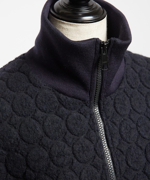 gomme（ゴム）の「Wライトパイル　ハイネックジャケット（その他アウター・レディース・ブラック/ネイビー/オートミール・MEDIUM）」の22枚目の写真