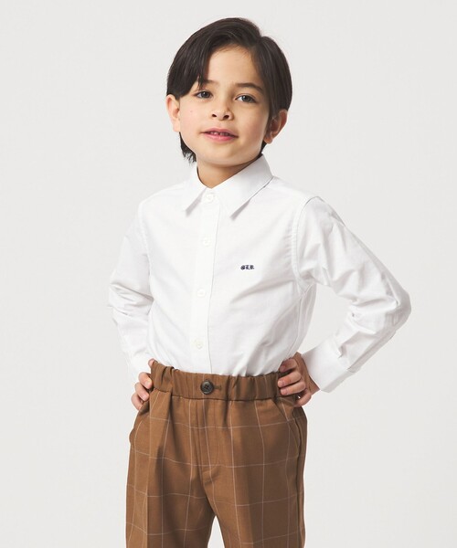 green label relaxing（グリーンレーベルリラクシング）の「オックスシャツ / キッズ 110cm-130cm（シャツ/ブラウス・キッズ・オフホワイト/ライトブルー/イエロー・120cm/110cm/130cm）」の22枚目の写真