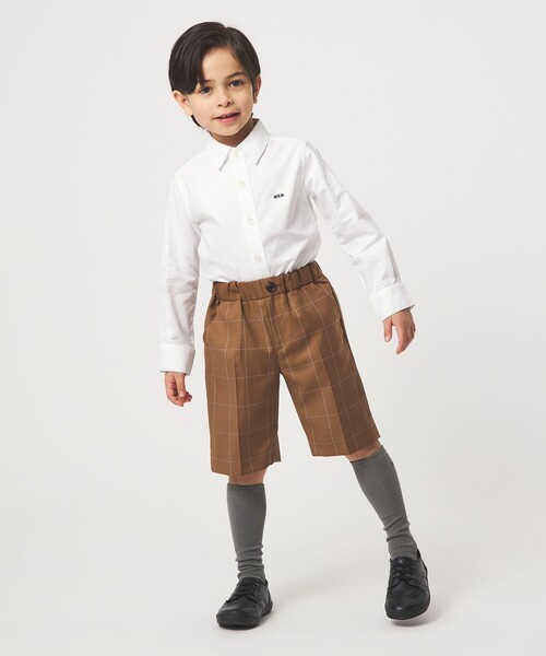 green label relaxing（グリーンレーベルリラクシング）の「オックスシャツ / キッズ 110cm-130cm（シャツ/ブラウス・キッズ・オフホワイト/ライトブルー/イエロー・120cm/110cm/130cm）」の21枚目の写真