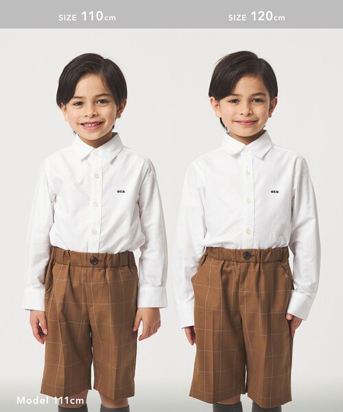 green label relaxing（グリーンレーベルリラクシング）の「オックスシャツ / キッズ 110cm-130cm（シャツ/ブラウス・キッズ・オフホワイト/ライトブルー/イエロー・120cm/110cm/130cm）」の20枚目の写真