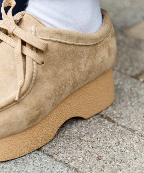 セール】限定展開 厚底 スウェード モカシン（モカシン/デッキシューズ