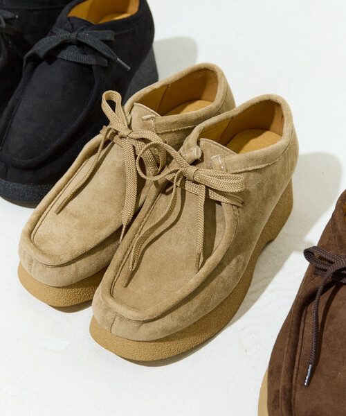 限定展開 厚底 スウェード モカシン（モカシン/デッキシューズ