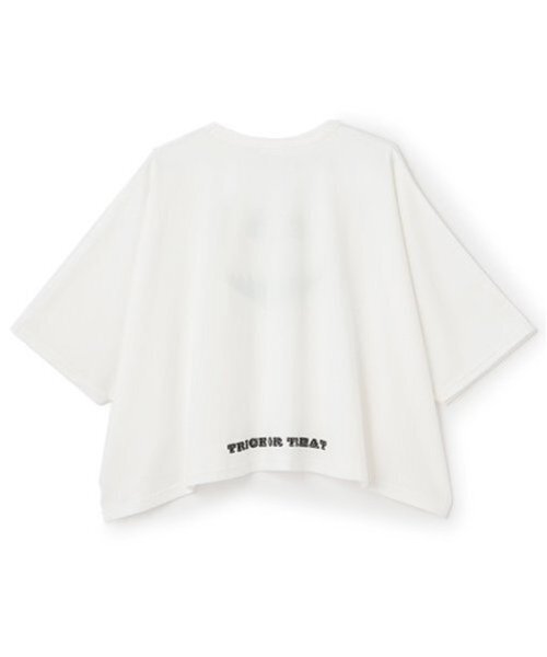 b・ROOM（ビールーム）の「【カイテキ天竺】変形オバケTシャツ（Tシャツ/カットソー・キッズ・アイボリー/ブラック/チャコール・L/M）」の4枚目の写真