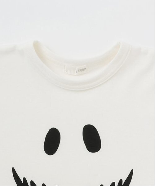 b・ROOM（ビールーム）の「【カイテキ天竺】変形オバケTシャツ（Tシャツ/カットソー・キッズ・アイボリー/ブラック/チャコール・L/M）」の5枚目の写真