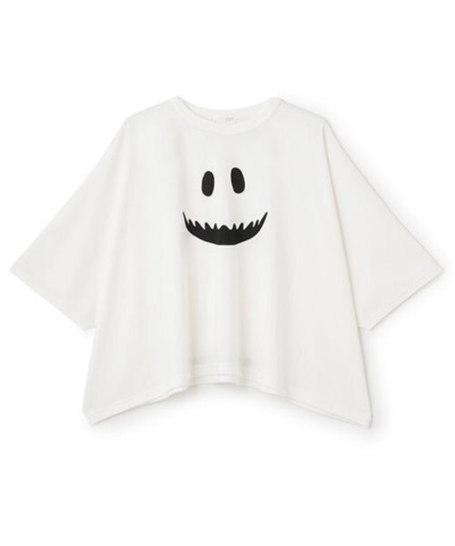 b・ROOM（ビールーム）の「【カイテキ天竺】変形オバケTシャツ（Tシャツ/カットソー・キッズ・アイボリー/ブラック/チャコール・L/M）」の12枚目の写真
