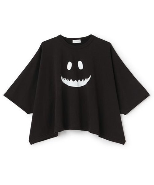 b・ROOM（ビールーム）の「【カイテキ天竺】変形オバケTシャツ（Tシャツ/カットソー・キッズ・アイボリー/ブラック/チャコール・L/M）」の13枚目の写真