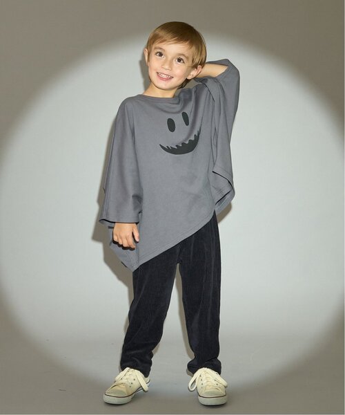 b・ROOM(ビールーム)の「【カイテキ天竺】変形オバケTシャツ(Tシャツ/カットソー・キッズ・アイボリー/ブラック/チャコール・L/M)」の8枚目の写真