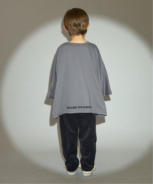 b・ROOM(ビールーム)の「【カイテキ天竺】変形オバケTシャツ(Tシャツ/カットソー・キッズ・アイボリー/ブラック/チャコール・L/M)」の9枚目の写真