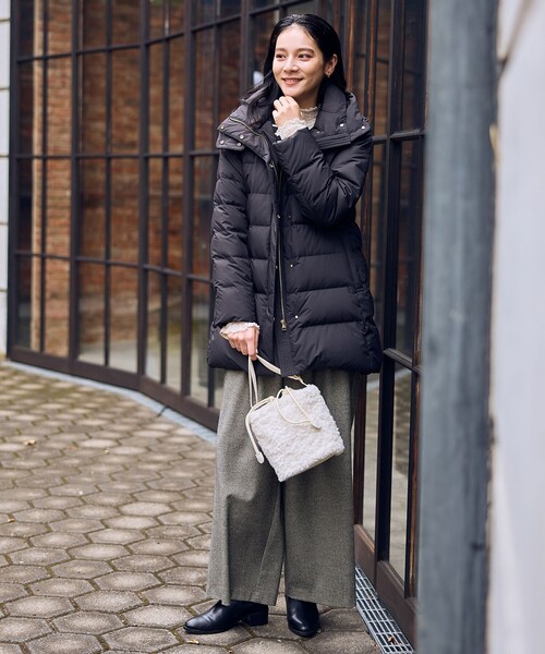 セール】【フード取り外し可能】楽映えリッチロング丈ダウン（ダウン