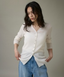 I.T.'S international | Vネックリブニットカーディガン《Melty air wool》(ニット/セーター)