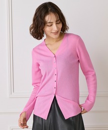 I.T.'S international（イッツインターナショナル）の「Vネックリブニットカーディガン《Melty air wool》（ニット/セーター）」