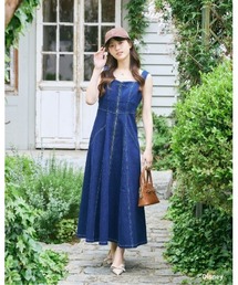 Snow White and Seven Dwarfs / Denim Bustier Dress