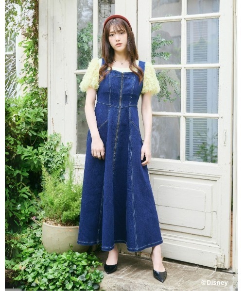 LANTINAM(ランティナム)の「Snow White and Seven Dwarfs / Denim Bustier Dress(ワンピース・レディース・ネイビー・MEDIUM/SMALL)」の7枚目の写真