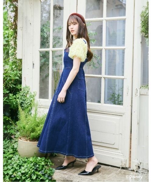 LANTINAM(ランティナム)の「Snow White and Seven Dwarfs / Denim Bustier Dress(ワンピース・レディース・ネイビー・MEDIUM/SMALL)」の11枚目の写真
