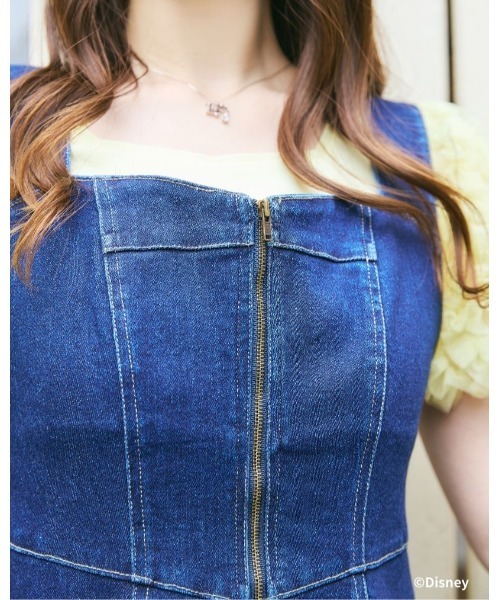 LANTINAM(ランティナム)の「Snow White and Seven Dwarfs / Denim Bustier Dress(ワンピース・レディース・ネイビー・MEDIUM/SMALL)」の15枚目の写真