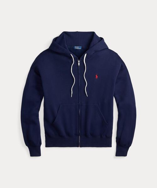 POLO RALPH LAUREN(ポロ ラルフ ローレン)の「フリース フルジップ フーディ(パーカー・レディース・ネイビー系1・XXS/XS/XL/S/M/L)」の5枚目の写真