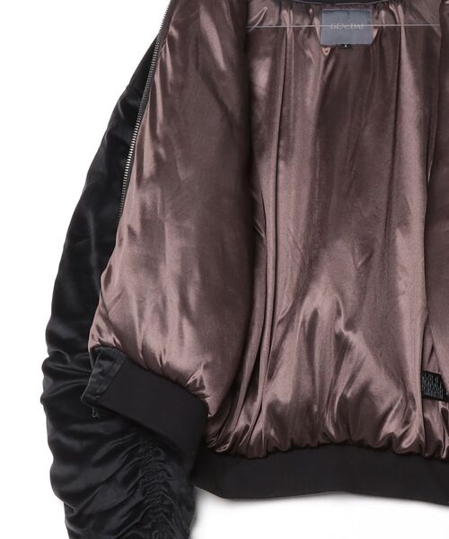 GEN_DAI（ゲンダイ）の「GEN_DAI/ゲンダイ/VELVET BOMBER JKT（ブルゾン・メンズ・ブラック/カーキ・0/1）」の3枚目の写真