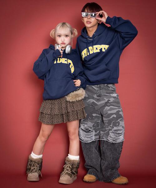 LTR DEPTH（レイターデプス）の「LTR DEPTH/【25年秋冬新作】カレッジプルパーカー（パーカー・メンズ・ブラック/杢グレー/ネイビー/レッド・MEDIUM/LARGE）」の13枚目の写真