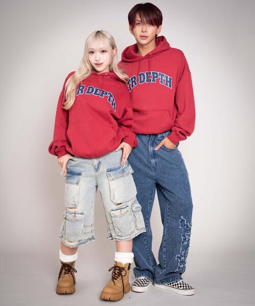 LTR DEPTH（レイターデプス）の「LTR DEPTH/【25年秋冬新作】カレッジプルパーカー（パーカー・メンズ・ブラック/杢グレー/ネイビー/レッド・MEDIUM/LARGE）」の10枚目の写真