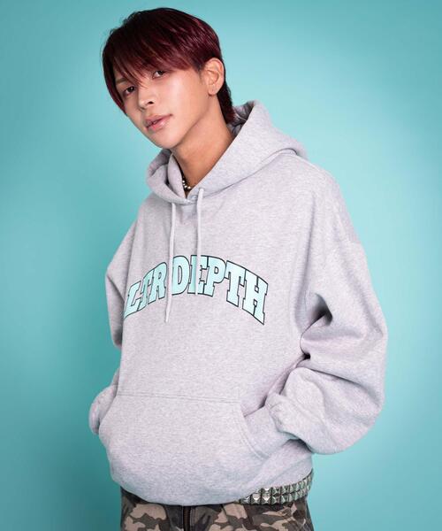 LTR DEPTH（レイターデプス）の「LTR DEPTH/【25年秋冬新作】カレッジプルパーカー（パーカー・メンズ・ブラック/杢グレー/ネイビー/レッド・MEDIUM/LARGE）」の22枚目の写真