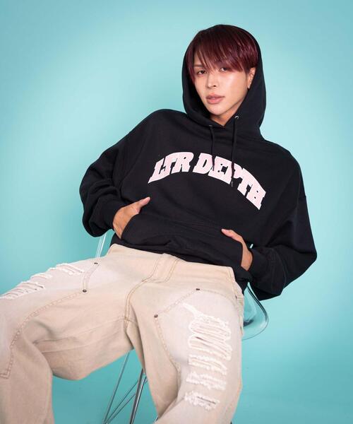 LTR DEPTH（レイターデプス）の「LTR DEPTH/【25年秋冬新作】カレッジプルパーカー（パーカー・メンズ・ブラック/杢グレー/ネイビー/レッド・MEDIUM/LARGE）」の9枚目の写真