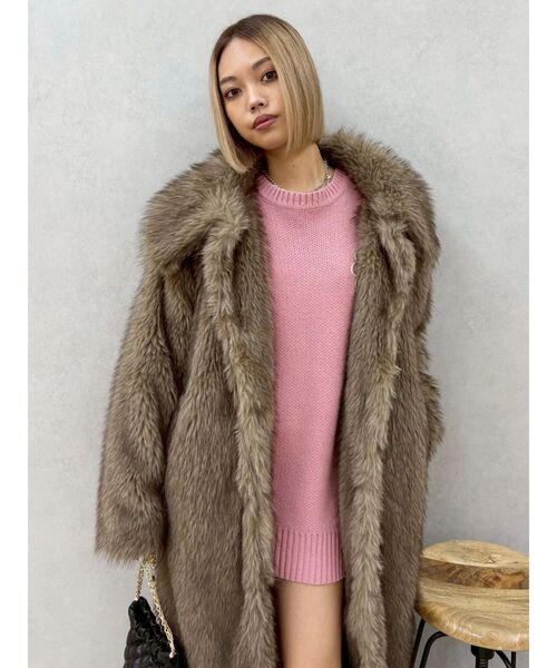 EVRIS(エヴリス)の「ワンポイントバックオープンニットトップス(ニット/セーター・レディース・アイボリー/グレー/ピンク/ネイビー・FREE)」の9枚目の写真