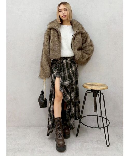 EVRIS(エヴリス)の「ワンポイントバックオープンニットトップス(ニット/セーター・レディース・アイボリー/グレー/ピンク/ネイビー・FREE)」の20枚目の写真