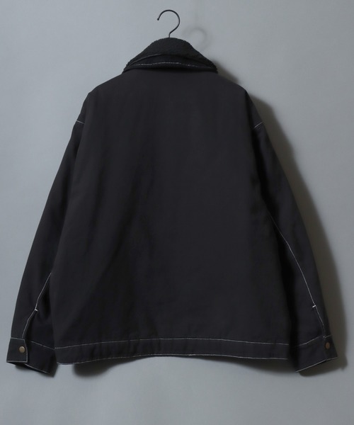 SITRY（シトリー）の「SITRY Boa and Corduroy Collar Duck Jacket/別注 2WAY 衿ボア 衿コーデュロイ 脱着 オーバーサイズ ダックジャケット デトロイトジャケット ブルゾン（ブルゾン・メンズ・ブラック/ブラウン/ブラック系その他・LL/L/M）」の7枚目の写真