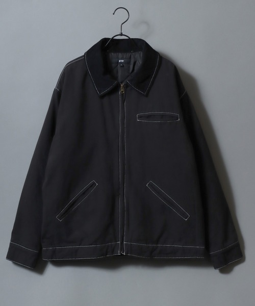 SITRY（シトリー）の「SITRY Boa and Corduroy Collar Duck Jacket/別注 2WAY 衿ボア 衿コーデュロイ 脱着 オーバーサイズ ダックジャケット デトロイトジャケット ブルゾン（ブルゾン・メンズ・ブラック/ブラウン/ブラック系その他・LL/L/M）」の11枚目の写真