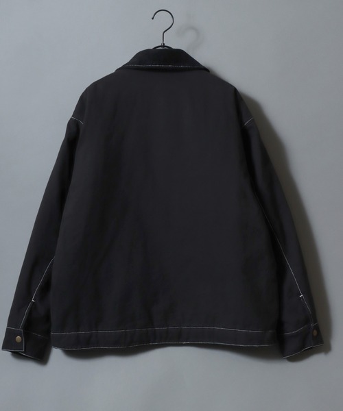 SITRY（シトリー）の「SITRY Boa and Corduroy Collar Duck Jacket/別注 2WAY 衿ボア 衿コーデュロイ 脱着 オーバーサイズ ダックジャケット デトロイトジャケット ブルゾン（ブルゾン・メンズ・ブラック/ブラウン/ブラック系その他・LL/L/M）」の13枚目の写真