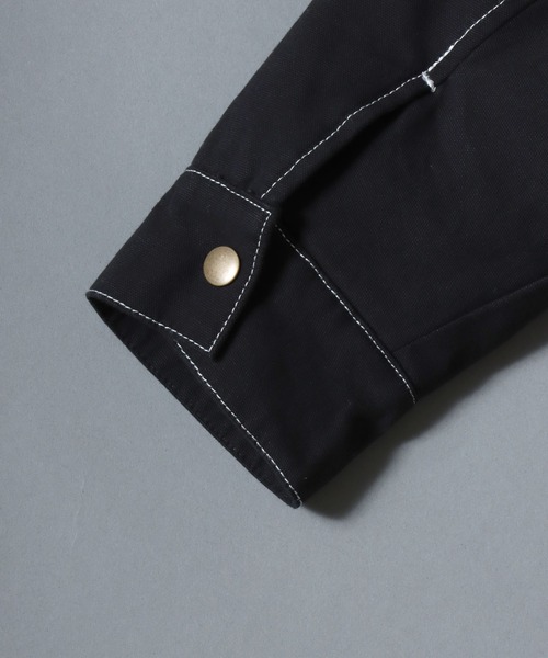 SITRY（シトリー）の「SITRY Boa and Corduroy Collar Duck Jacket/別注 2WAY 衿ボア 衿コーデュロイ 脱着 オーバーサイズ ダックジャケット デトロイトジャケット ブルゾン（ブルゾン・メンズ・ブラック/ブラウン/ブラック系その他・LL/L/M）」の19枚目の写真